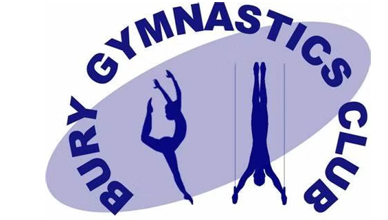 silhouette of people in various gymnastic poses in purple on white background