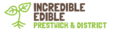 logo comprising of green leaf shoot with writing in brown and green on white background