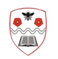 mersey drive school logo comprising of white shield on outlined in red on white background