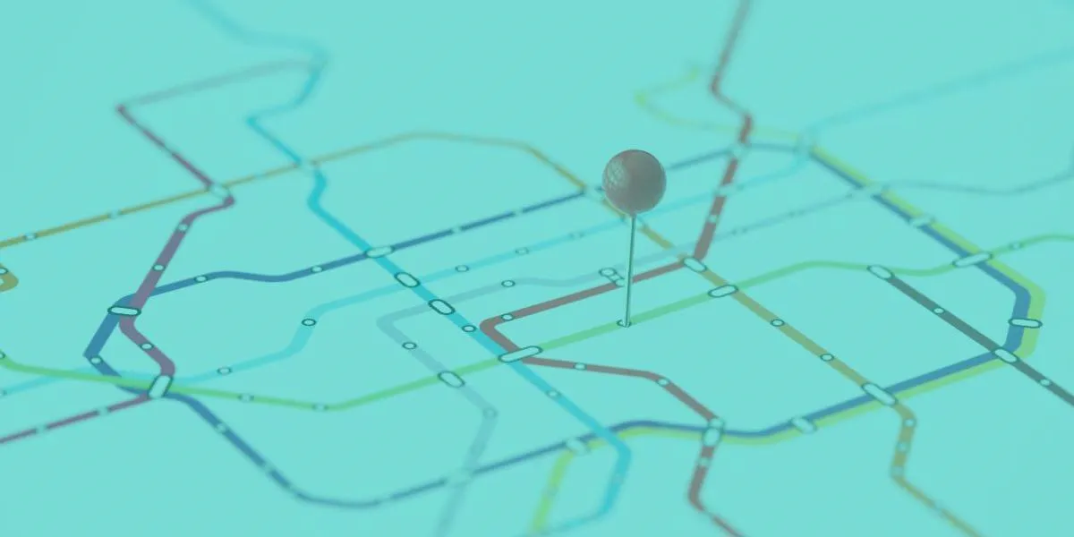 a map with a map pinned positioned on the map