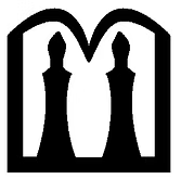  logo comprising of silhouette of candles in black on white background