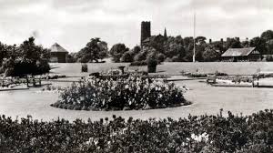 black and white picture of st marys flower park 